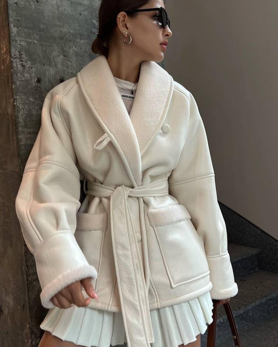 Fur Splicing Coat Women