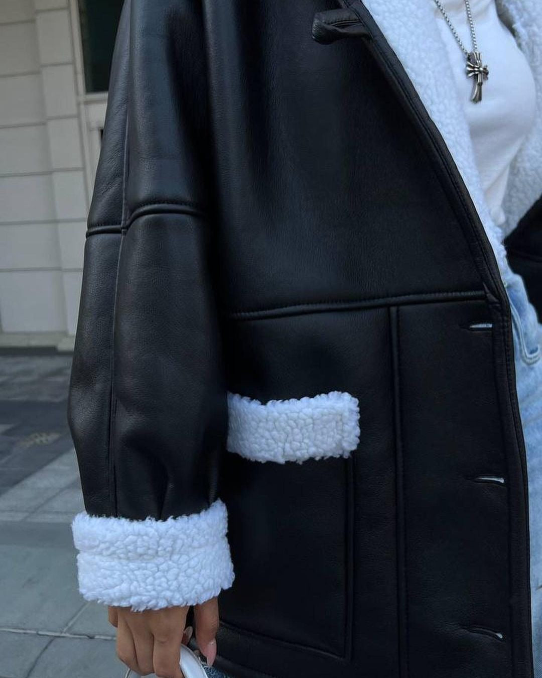 Fur Splicing Coat Women