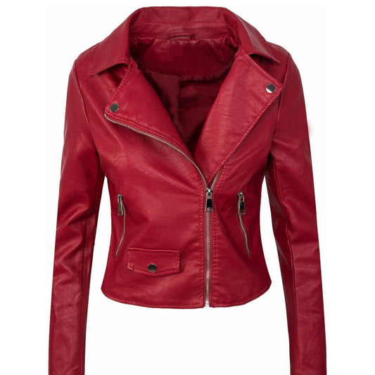 Cutie Faux Leather Jacket