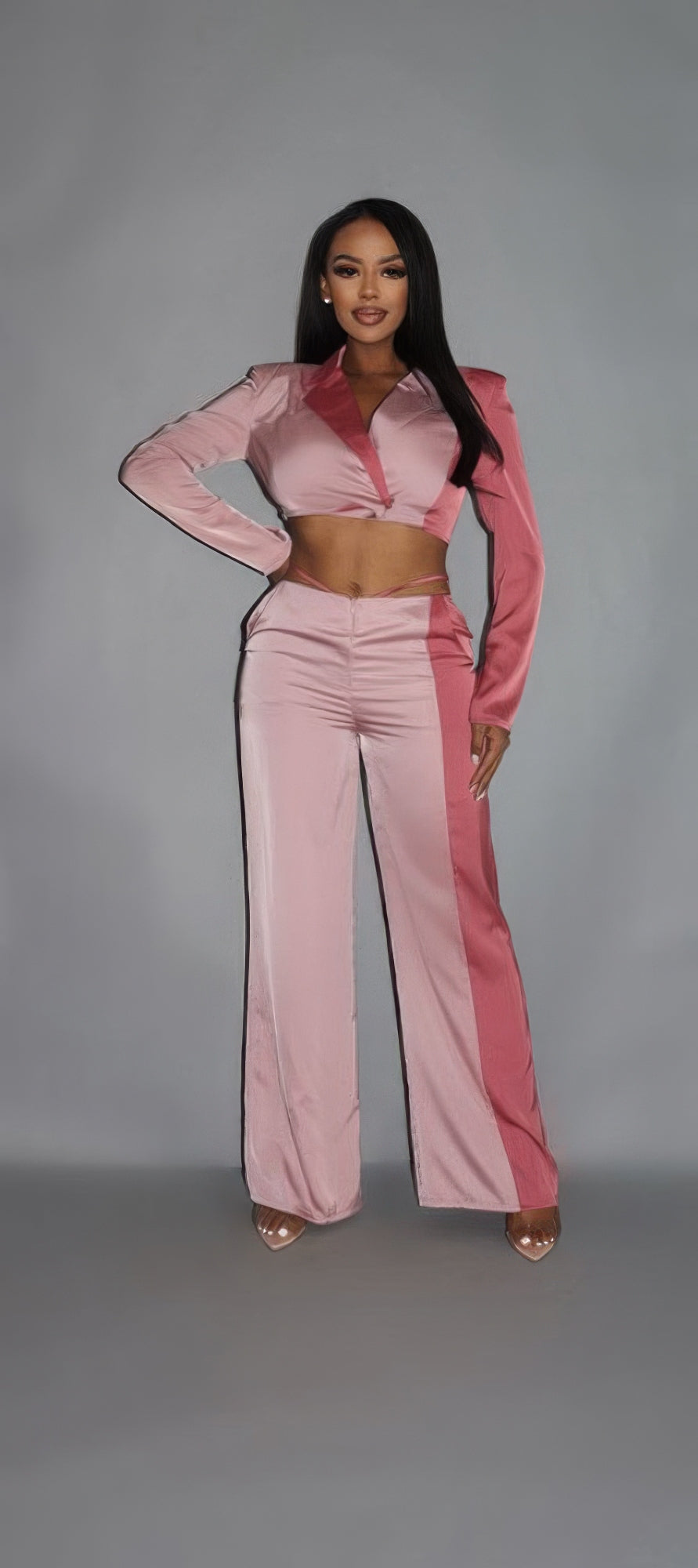 Crop Blazer Set